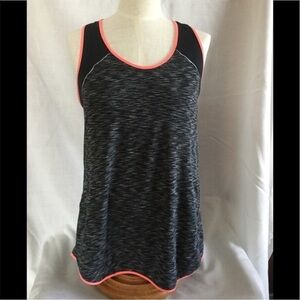 Tangerine Black Sleeveless Active Wear Top Size M